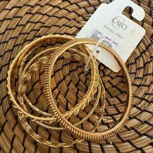 Cato Gold Tone Bangle Bracelet Collection